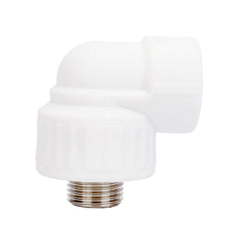Комбинированный угольник VALFEX PP-R белый, 25х1/2 дюйма НР 10126125 127-0594