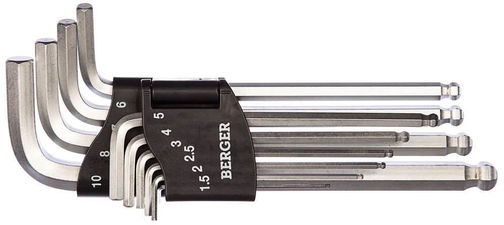 Набор шестигранных ключей 10 шт Berger BG BG2291