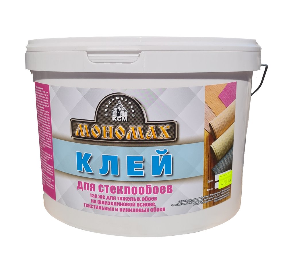 Клей для стеклообоев Мономах 10л 2кст10б