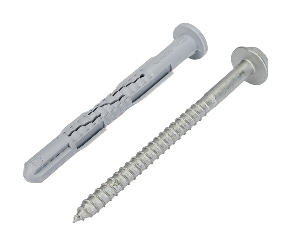 Фасадный дюбель INTERFIX с шестигранной головой и бортом, 10x100, 50 шт. 286
