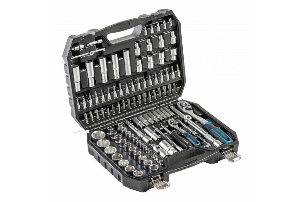 Набор инструментов HOEGERT TECHNIK 112 шт., 1/4', 1/2' Черный HT1R232