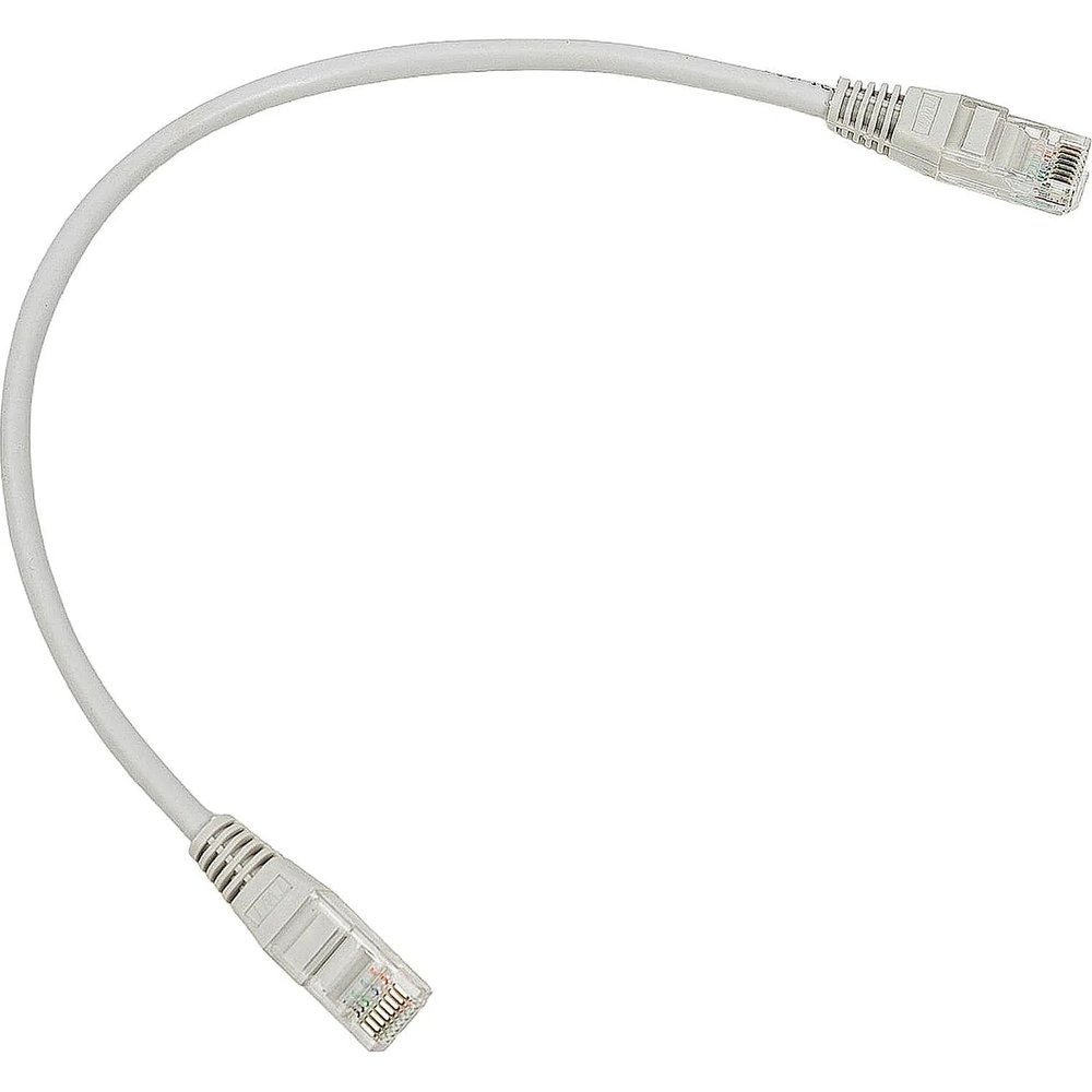 Патч-корд TWT TWT-45-45-0.3-GY UTP кат.5e, 0.3 м, серый