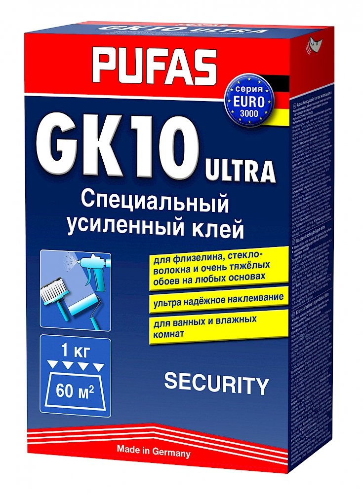 Специальный усиленный клей PUFAS SECURITY GK10 1 кг М 020912000