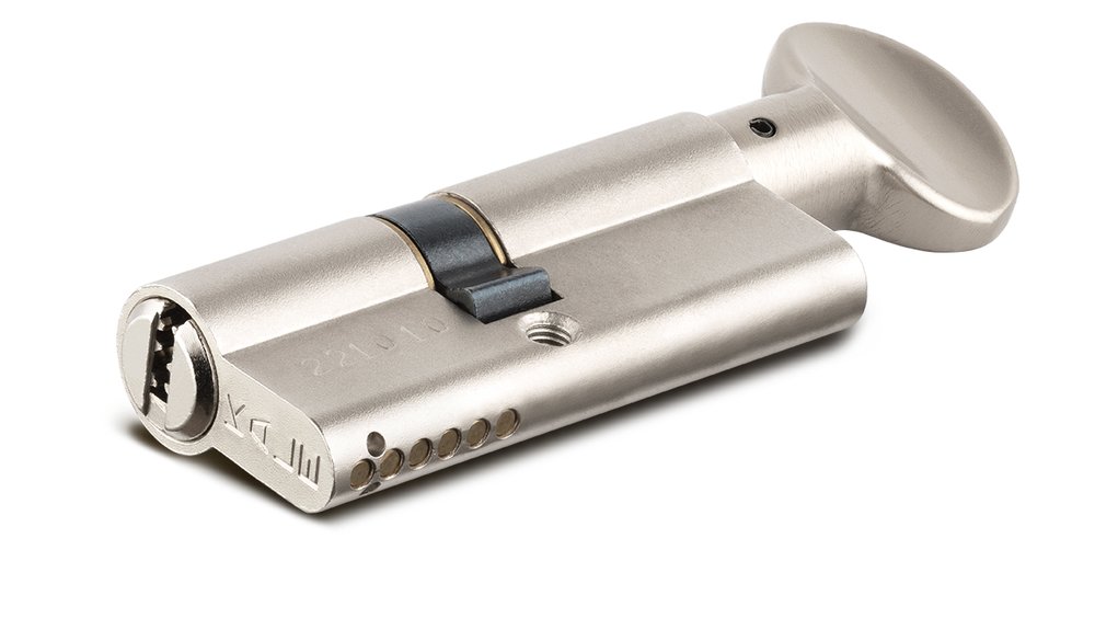 Цилиндровый механизм KALE KILIT 164smc 50+10+50m: 110 мм, np, 5k, stb, к-в 164SMC00195