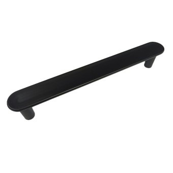 Ручка-скоба мебельная Trodos DMZ-22650 128 мм, сплав ЦАМ, черный матовый 303627