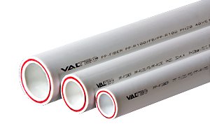 Труба Valtec PP-FIBER арм. стекл., PN 20, 20 MM белый (2м) VTp.700.FB20.20.02