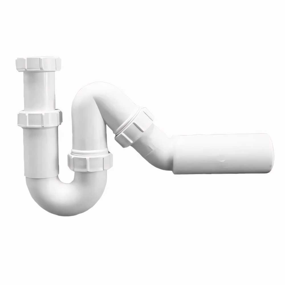 Трубный сифон McAlpine 1 1/2'х40 мм, без выпуска с отводной трубой, D40/50 мм MRSK12-50