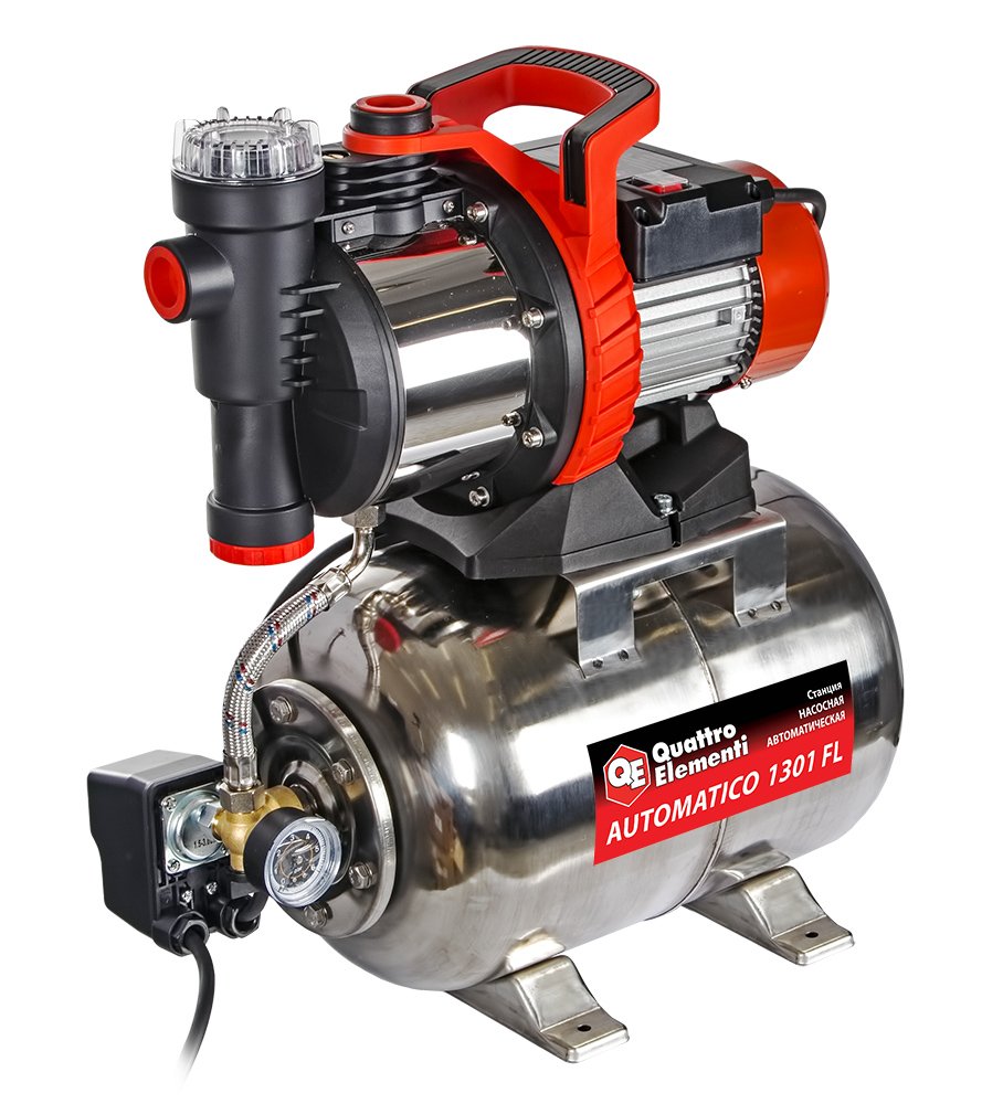 Насосная станция QUATTRO ELEMENTI Automatico 1301 FL Inox 910-249