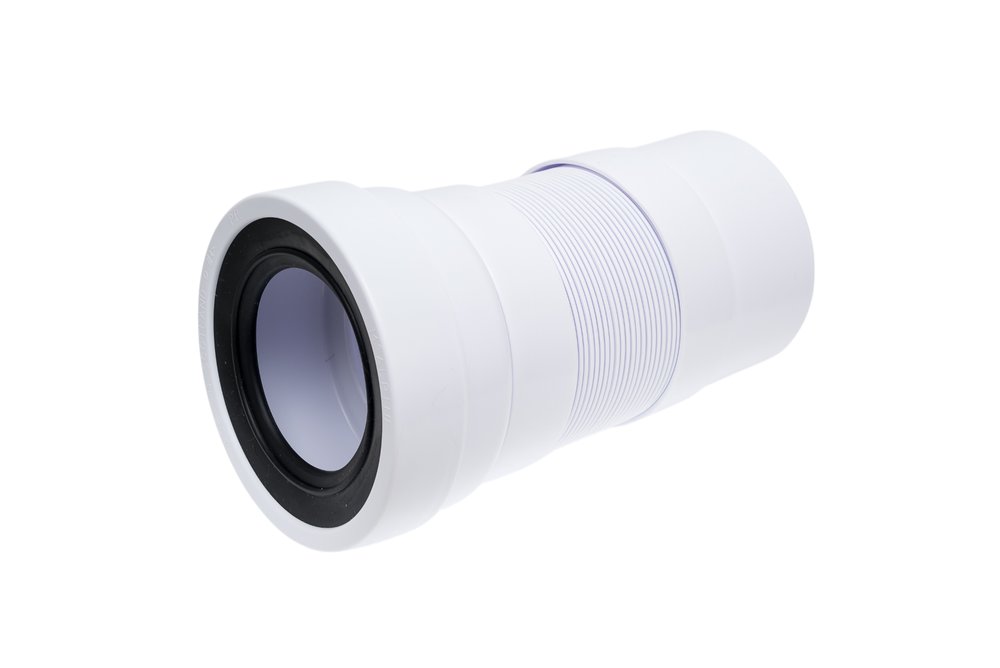 Фановая труба McAlpine раздвижная, L230-440 мм, гофрированная MRWC-F23P