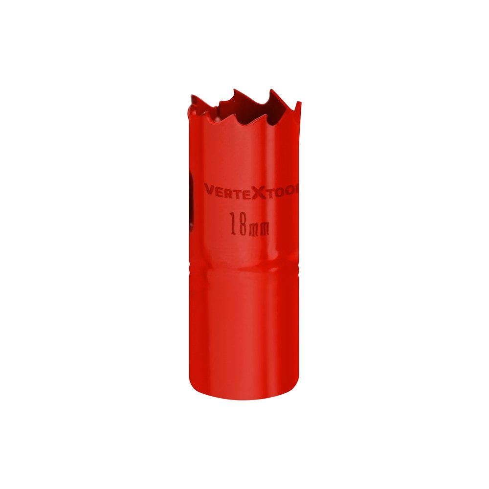 Коронка биметаллическая по металлу 18 мм vertextools 2525-18