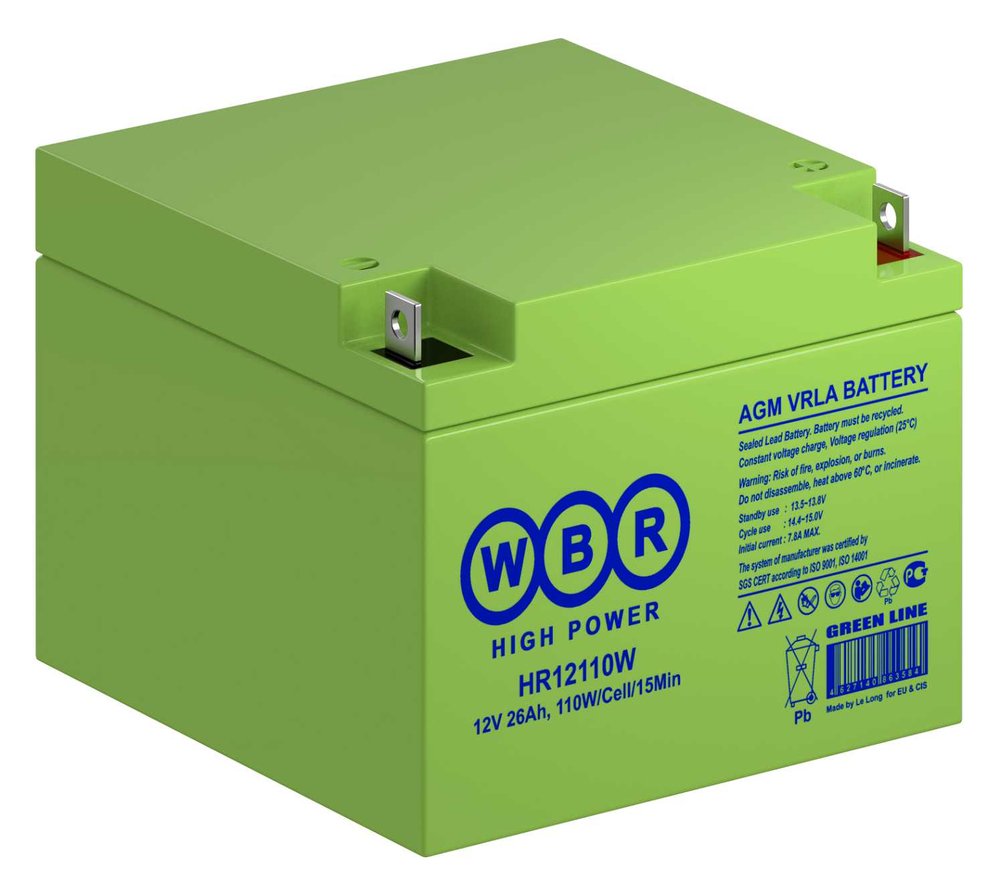 Аккумулятор для ИБП WBR HR12110W 12В, 26 АЧ УТ-00000260