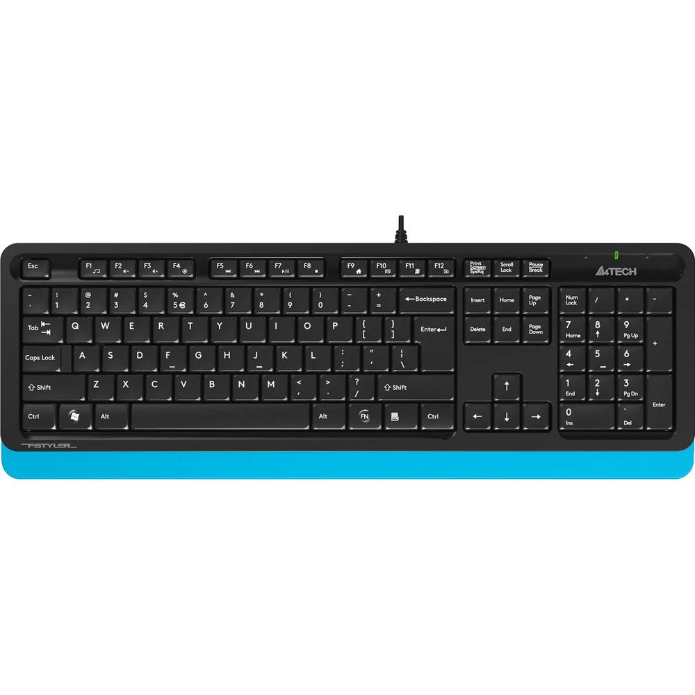 Клавиатура A4Tech Fstyler FK10 черный/синий USB