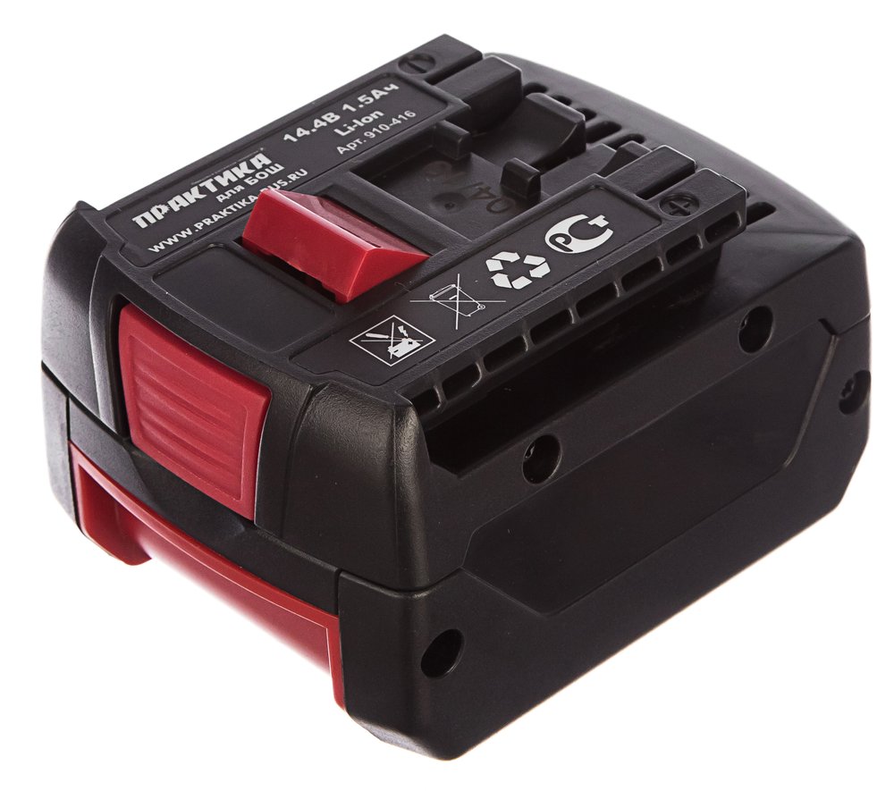 Аккумулятор для BOSCH 14.4 В, 1.5 Ач, Li-ION, блистер ПРАКТИКА 910-416