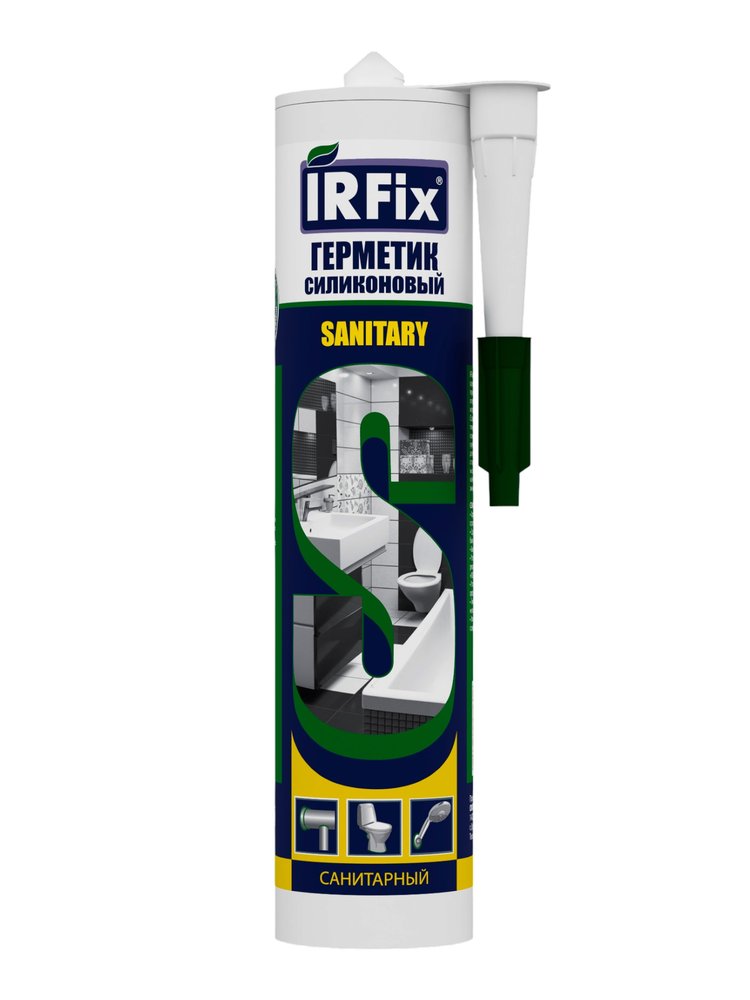 Герметик силиконовый санитарный IRFIX Sanitary бесцветный 310мл 20005