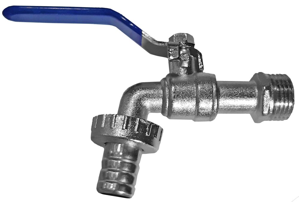 Кран шаровой водоразборный AQUALINK под шланг 1/2 Wh ручка ECO 03965-DIY