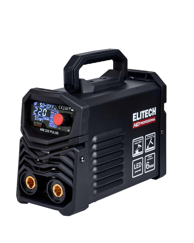 Инверторный сварочный аппарат Elitech HD WM 220 Pulse 204468