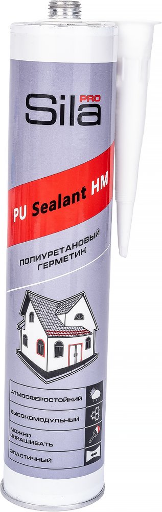Полиуретановый герметик Sila PRO PU Sealant HM GREY высокомод., серый RAL 7004, 280 мл SLPUSG280