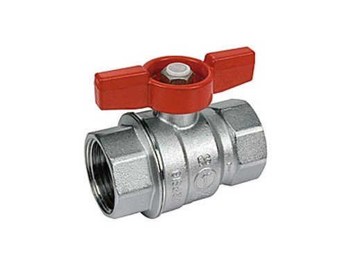 Шаровой кран Giacomini латунь хром R851 20 Ру35 ВР бабочка R851X024 007-1315