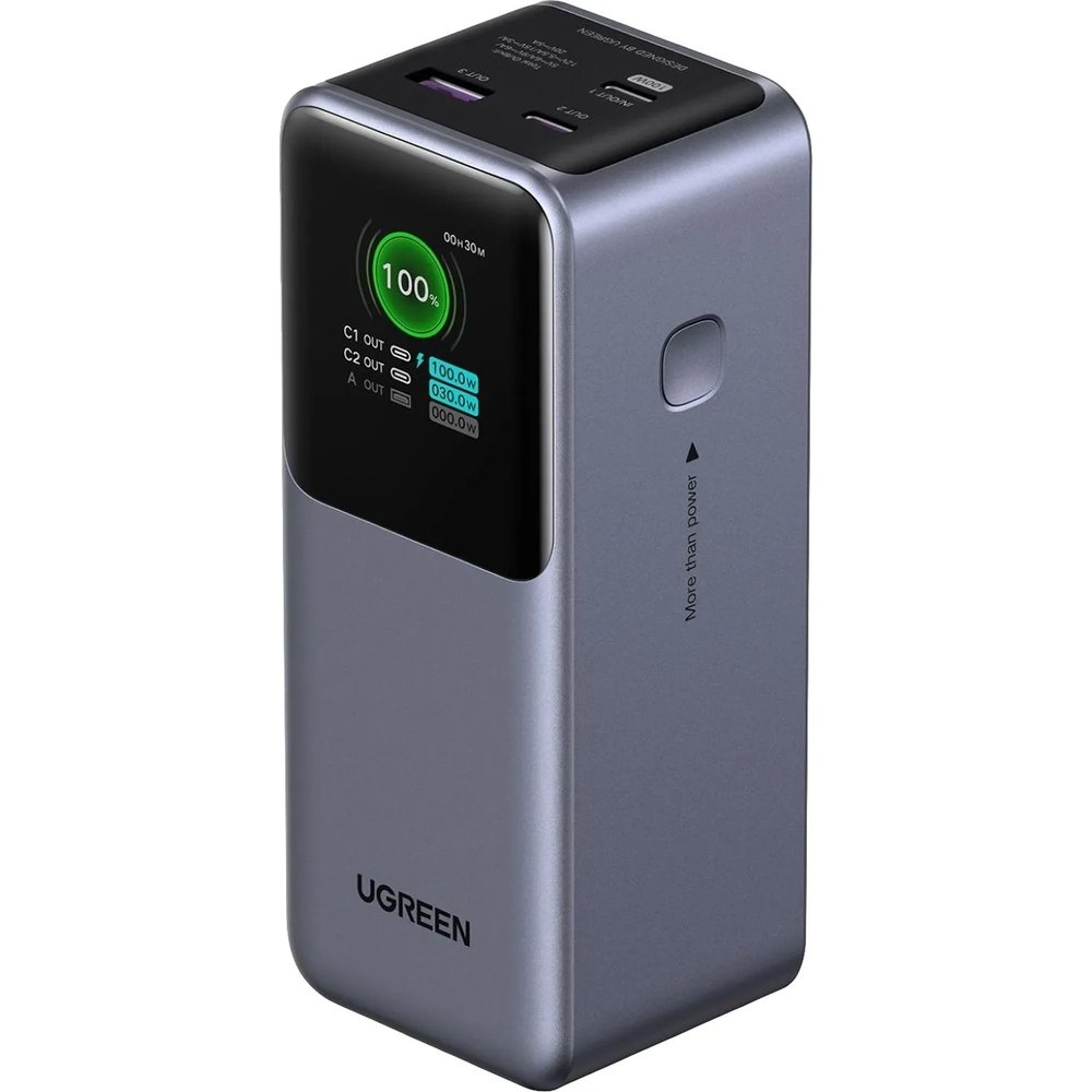 Внешний аккумулятор UGREEN PB721 (35524B)20000mAh 130W Fast Charging серый
