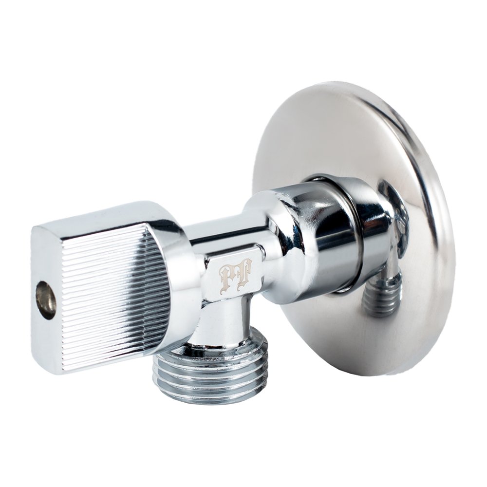 Угловой шаровой кран для бытовой техники PROFACTOR PF CHROME н/н 1/2 дюйма х 1/2 дюйма PF BAV 357