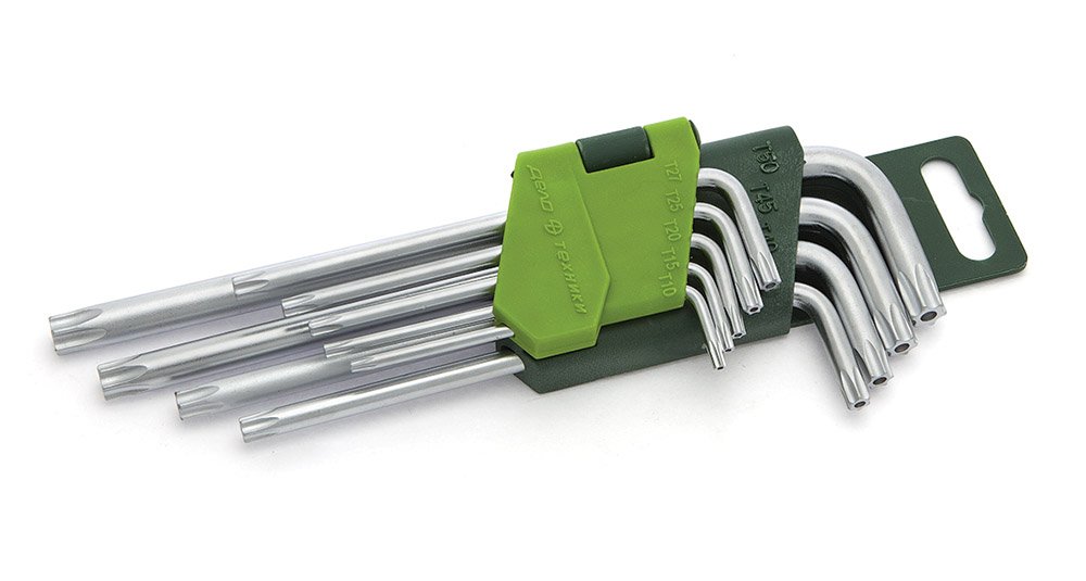 Набор ключей Дело Техники TORX с отверстием 9шт. 563591