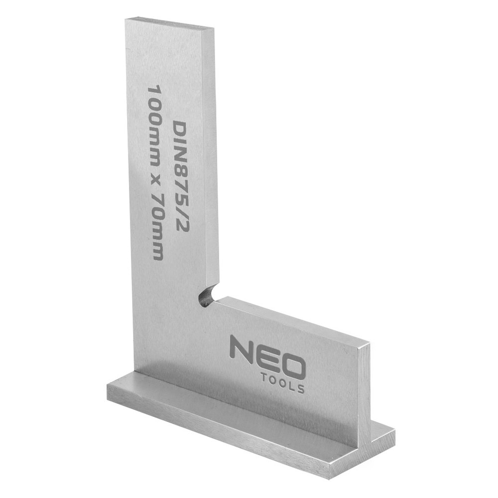 Прецизионный угольник с основанием NEO Tools DIN875/2 100x70 мм 72-031