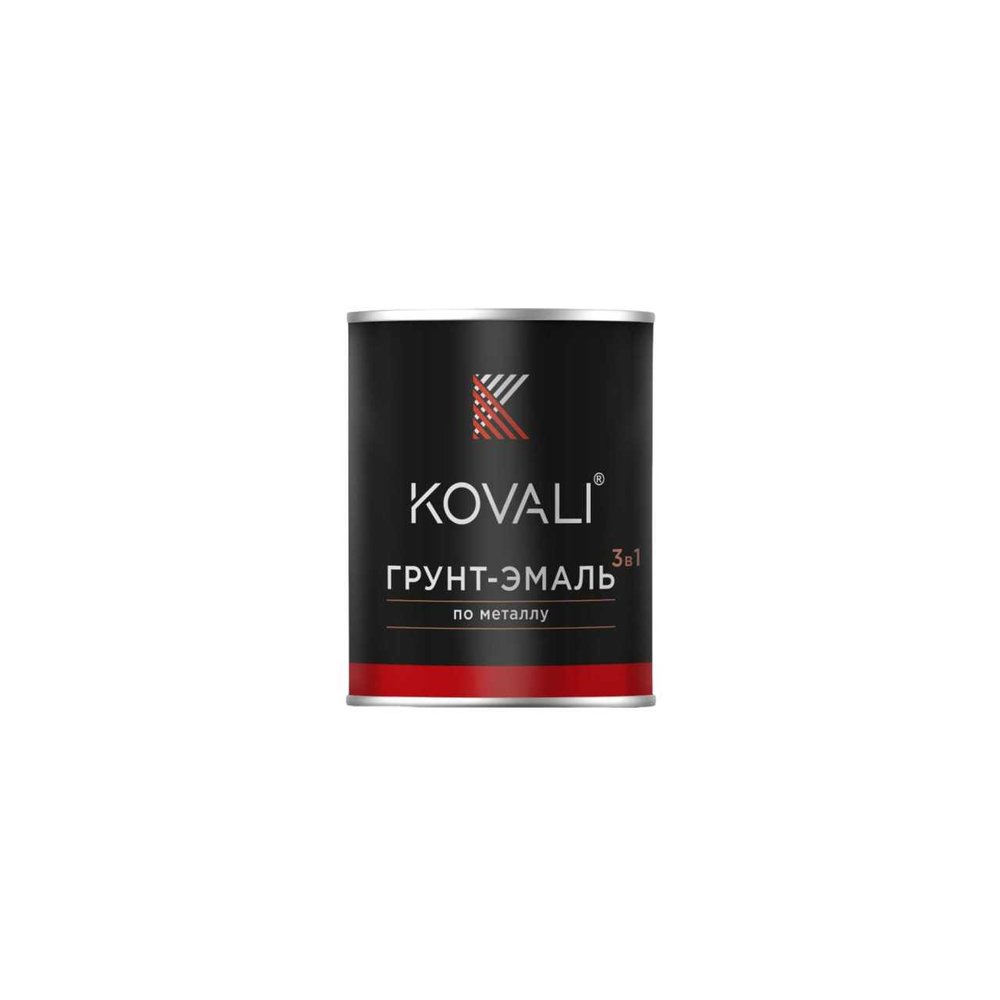 Грунт-эмаль 3 в 1 KOVALI полуглянец, серая белка RAL 7000, 10 кг kov3.1.6С7000