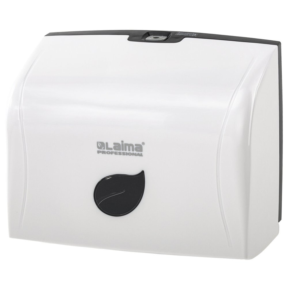 Диспенсер для полотенец LAIMA PROFESSIONAL ECO система H3, V-сложения, белый, ABS-пластик 606548