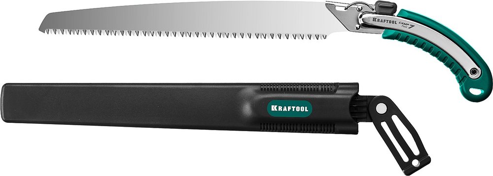 Ножовка для быстрого реза сырой древесины KRAFTOOL CAMP Fast 7 350 мм 15216