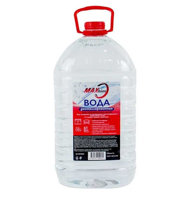 Вода дистиллированная 5 л MAXHIM MH0805