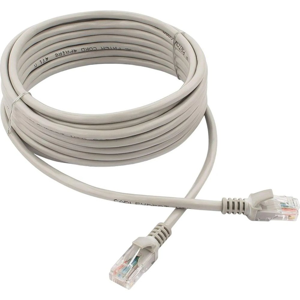 Патч-корд UTP Cablexpert PP10-5M кат.5e, 5м, литой, (серый)