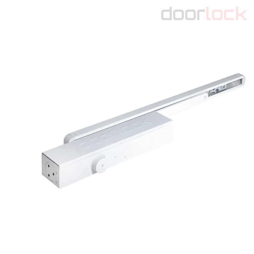 Доводчик Doorlock DL300S/N BC HO EN3-5 со скользящей тягой белый 75575
