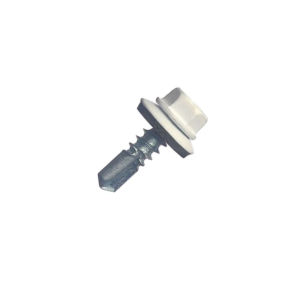 Кровельный саморез МЕТАЛЛСЕРВИС 5.5x19, RAL 9003, 100 шт. 1220598