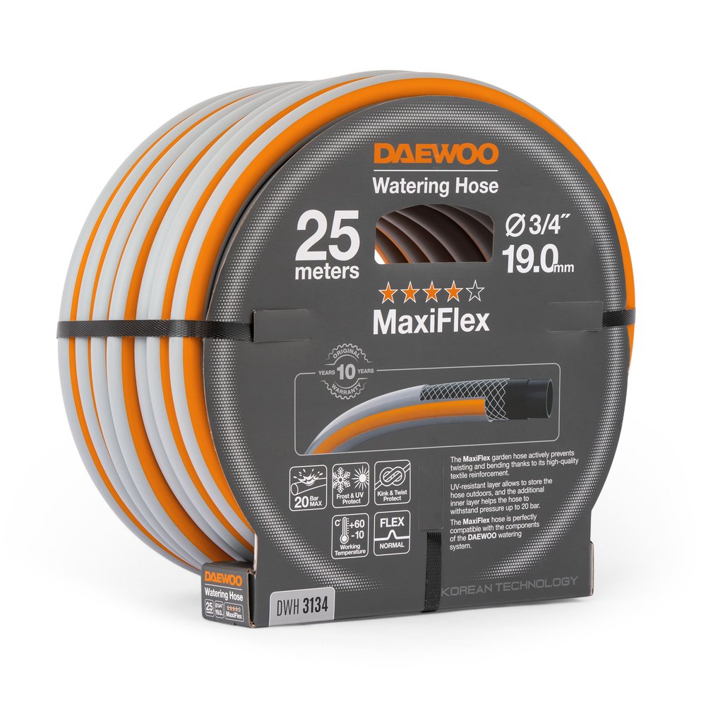 Шланг DAEWOO maxiflex диаметром 3/4 19 мм, 25 м DWH 3134