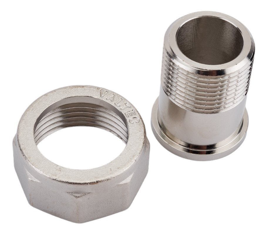 Прямой полусгон с накидной гайкой VALTEC 1x3/4 VTr.613.N.0605