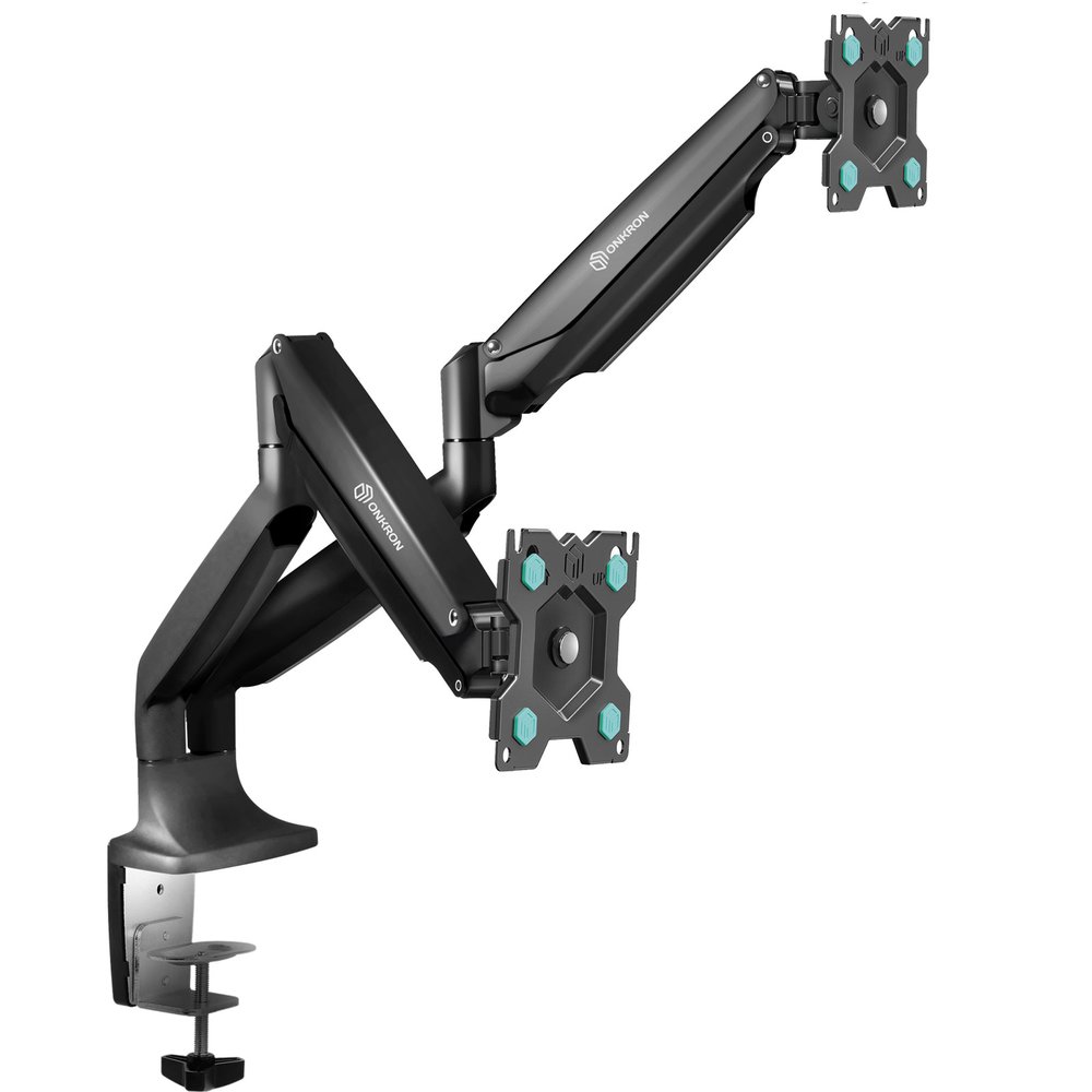 Настольный кронштейн для двух мониторов 13-32 дюймов ONKRON G200 Black G200B