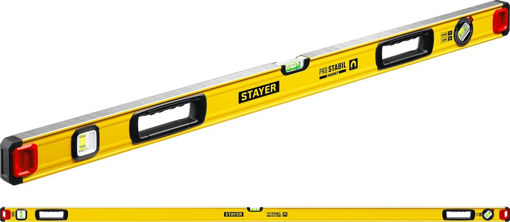 Уровень STAYER Professional магнитный с двумя фрезерованными поверхностями 2000 мм 3480-200