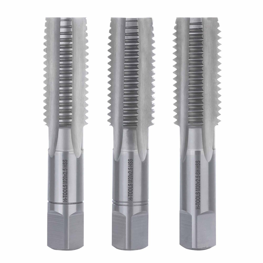 Набор метчиков из 3-х шт. H-Tools М20 шаг 2.5мм DIN352 HSS-G 230200HT