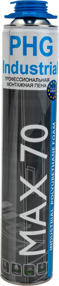 Профессиональная монтажная пена под пистолет PHG Industrial MAX 70 970 ml 612284