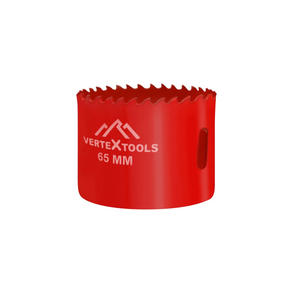 Коронка биметаллическая по металлу 65 мм vertextools 2525-65