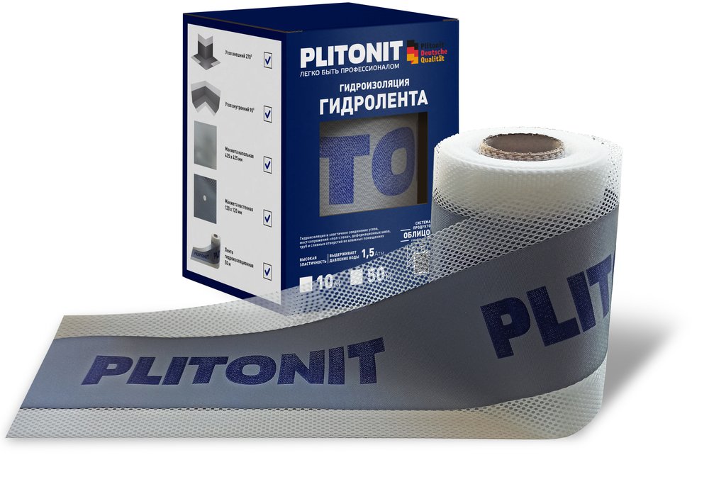 Гидроизоляционная лента PLITONIT ГидроЛента 10 м 13022 Н001739