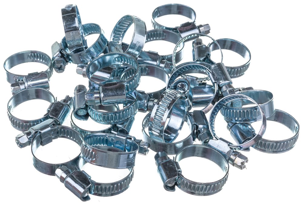 Червячный хомут оцинк Gigant 16-25 мм/9 W1, 25 шт G/1/28