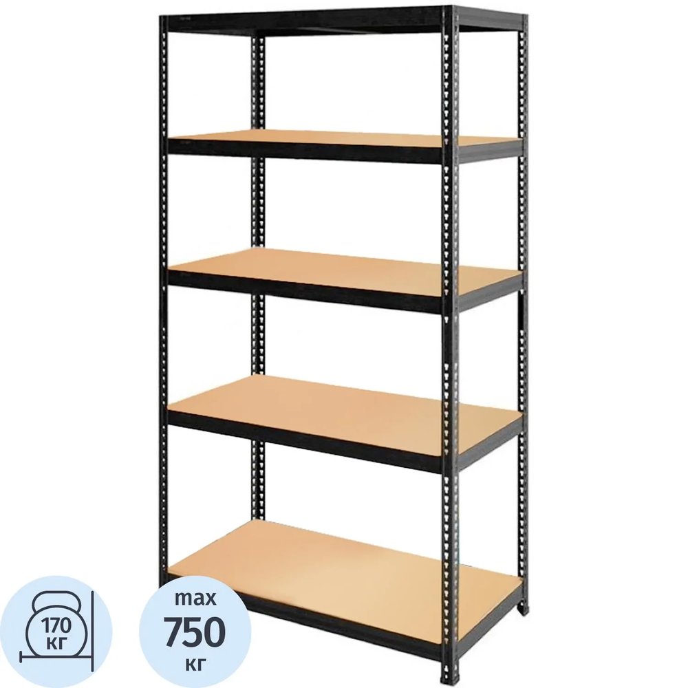 Стеллаж металлический SBL 180KD/90x40/ 5 полок