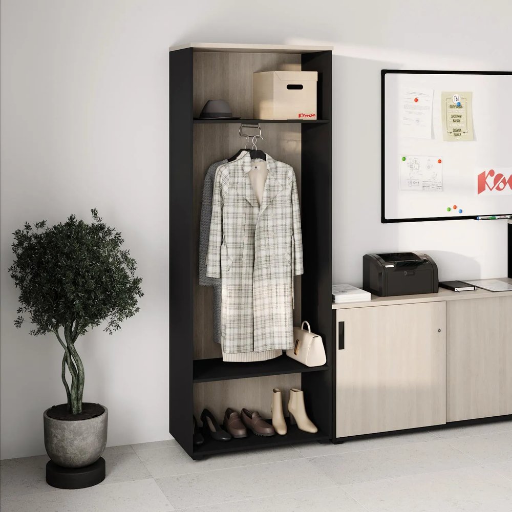 Корпус гардероба К-Loft 241H010 выс.2106 дуб скандин./графит