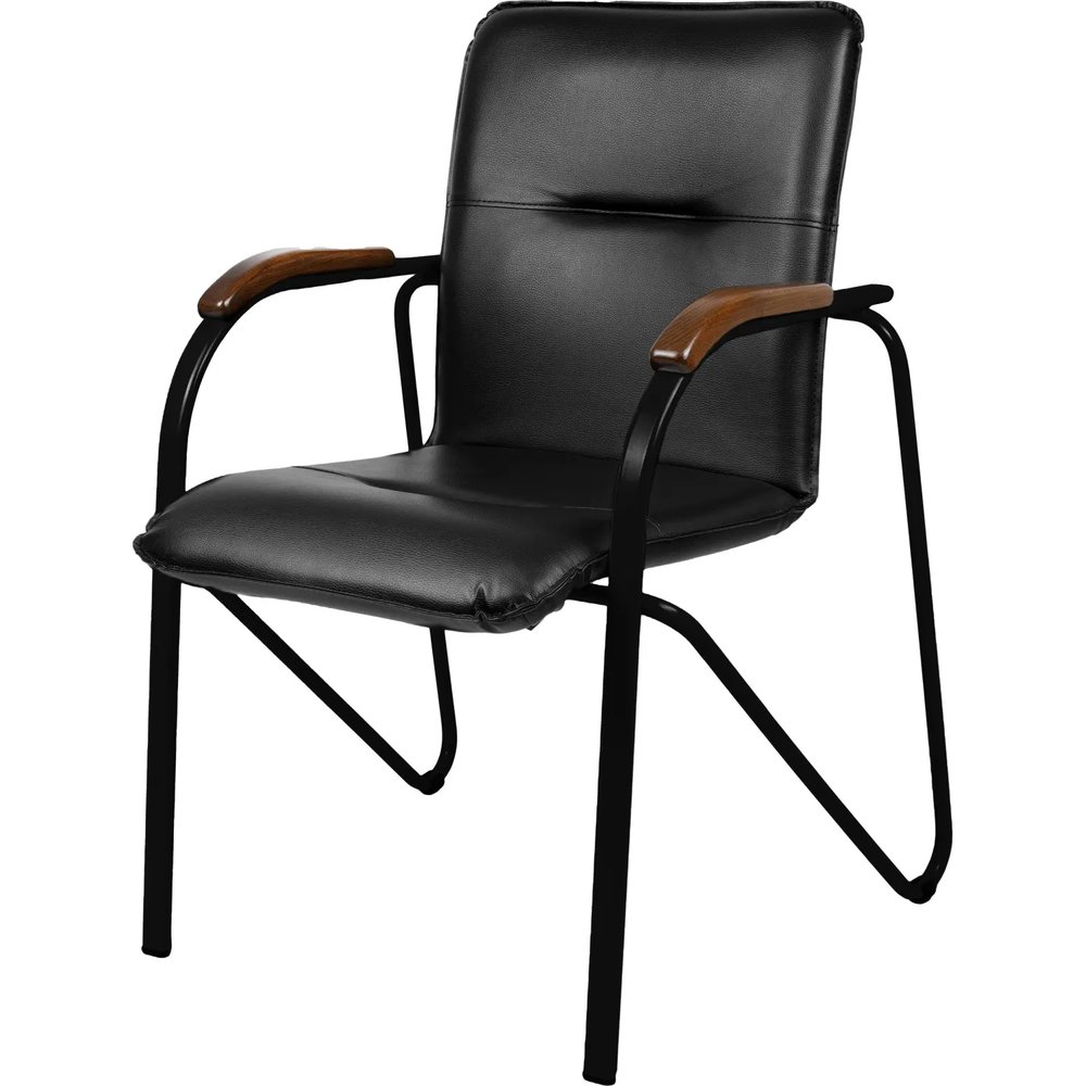 Конференц-кресло UA_EChair SAMBA Black к/з черн./орех (V-4 1.031)