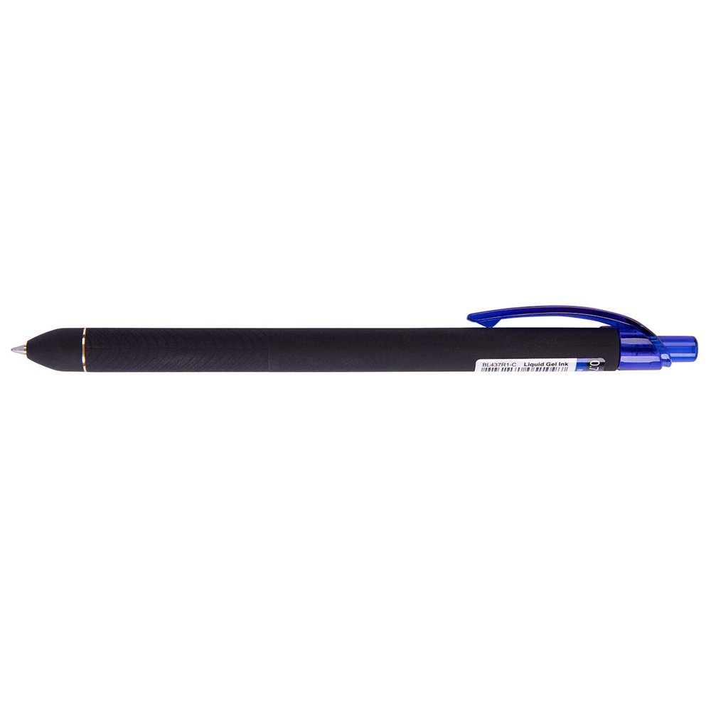 Автоматическая гелевая ручка Pentel Energel, корпус Soft Touch d 0.7 мм 12 шт BL437R1-C синие чернила 674200
