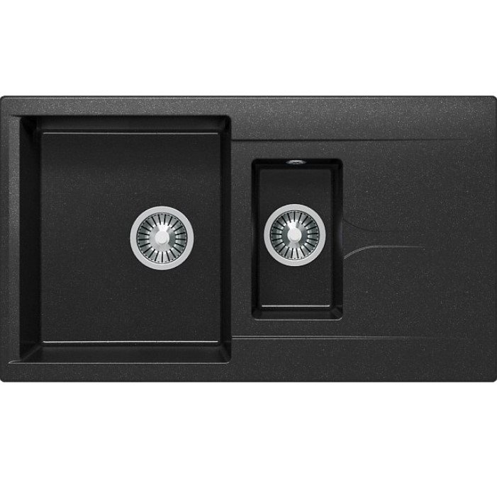 Кухонная мойка Polygran BRIG-870 (№16 Черный) 627383