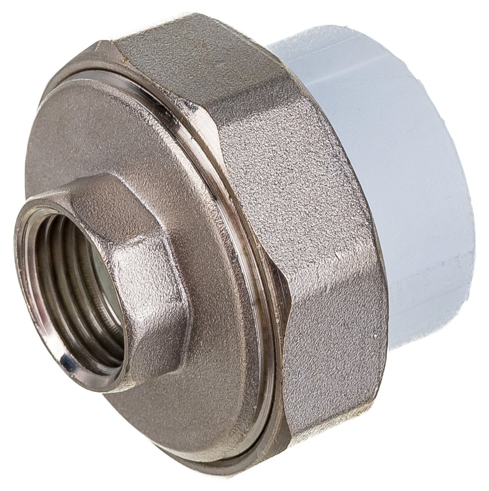 Комбинированная муфта VALFEX PP-R белая, разъем 32х1/2 дюйма ВР 10155215 127-1644