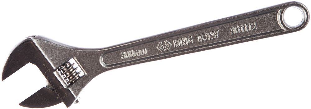 Разводной ключ 300мм KING TONY Chrome 3611-12R
