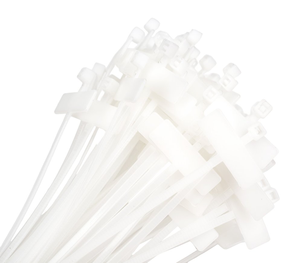 Нейлоновые маркировочные стяжки FORTISFLEX КСМ 3х200 белый 100 штук 53314
